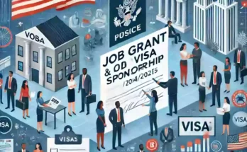 USA Job Grant Visa Sponsorship Opportunities